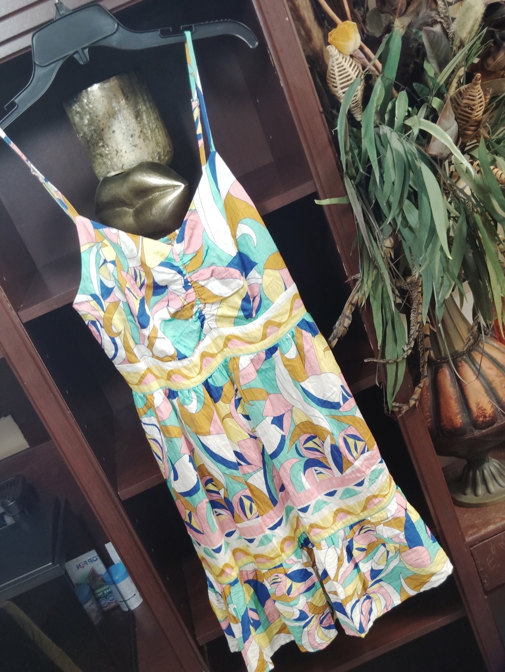Joy Joy Multicolor Abstract Print Midi Sundress